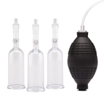 Вакуумная помпа для клитора и сосков Nipple Suckers with Clitoral Pump (Цвет: прозрачный)