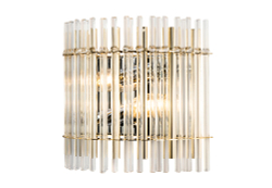 Бра Crystal Lux AURELIO AP2 GOLD+CHROME/TRANSPARENT
