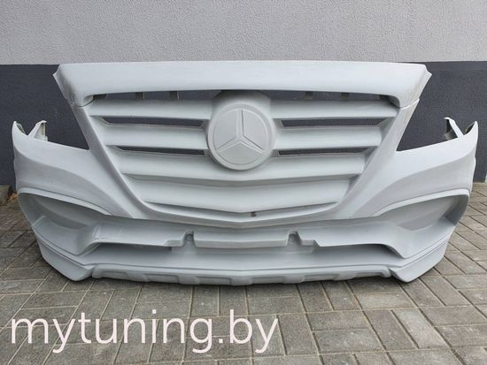 Бампер передний ZV + Накладка на капот для Mercedes Sprinter W906