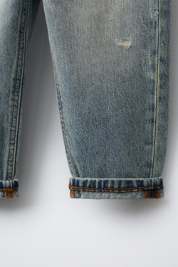 ZARA ДЖИНСЫ BAGGY, ВЫЦВЕТШИЙ СИНИЙ