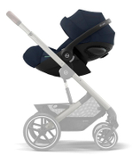 Коляска 3 в 1 Cybex Priam IV Rosegold и автокресло Cloud G i-Size Ocean Blue Plus Off White