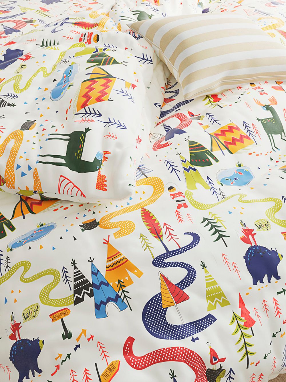 Простынь на резинке Сказка "Эскимосики" 140х200 см, перкаль