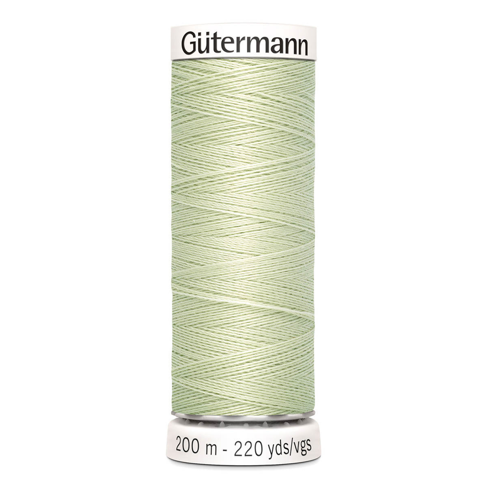 01 Нить Sew-All 100/200 м для всех материалов, 100% полиэстер Gutermann 748277 (818 зеленый чай)