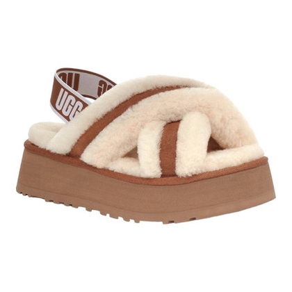 UGG Disco Cross Slide Chestnut