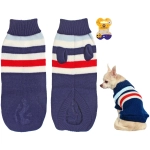 Кофта - свитер для мелких пород собак и кошек «BRO Style», полосочки, цвет синий, р L