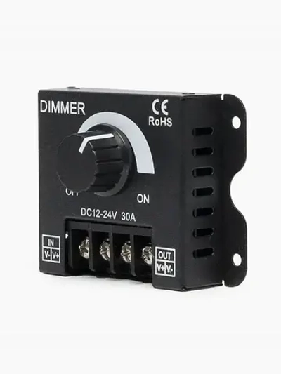 Регулятор яркости для светодиодных лент, диммер 12В /24В 30А Диммер