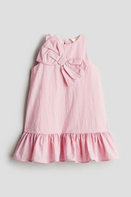 H&M Платье с бантом, розовый