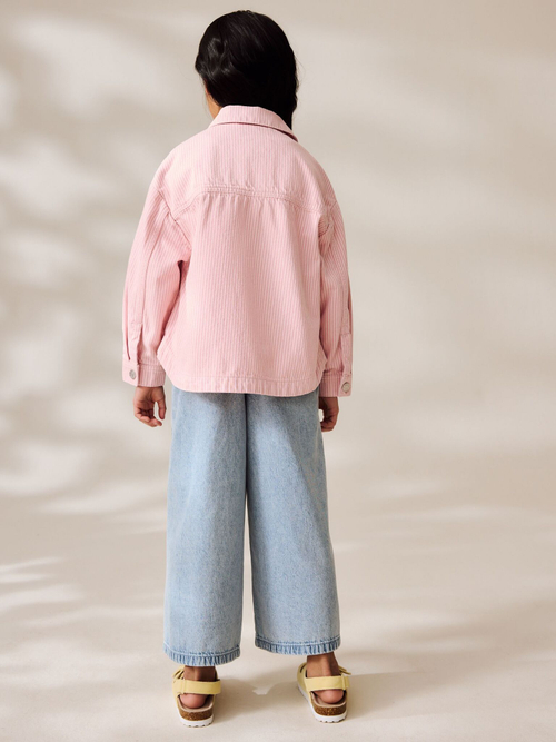 Куртка джинсовая для девочки Next E25-206, Белый, Розовый