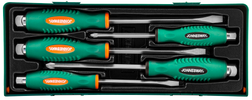 D70105SC Набор отверток стержневых ударных, силовых под ключ, в ложементе, 5 предметов