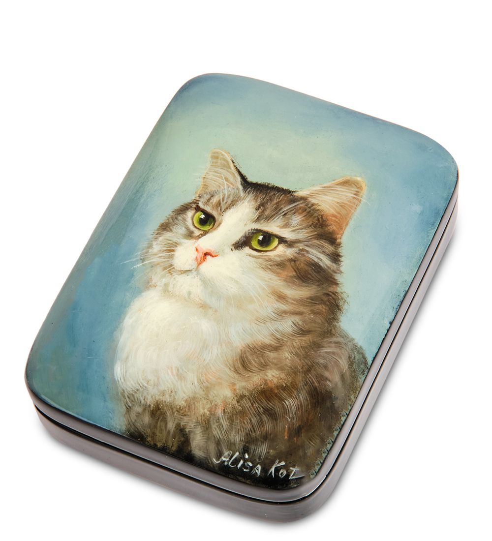 Народные промыслы ШК-10/ 61 Шкатулка «Кот»