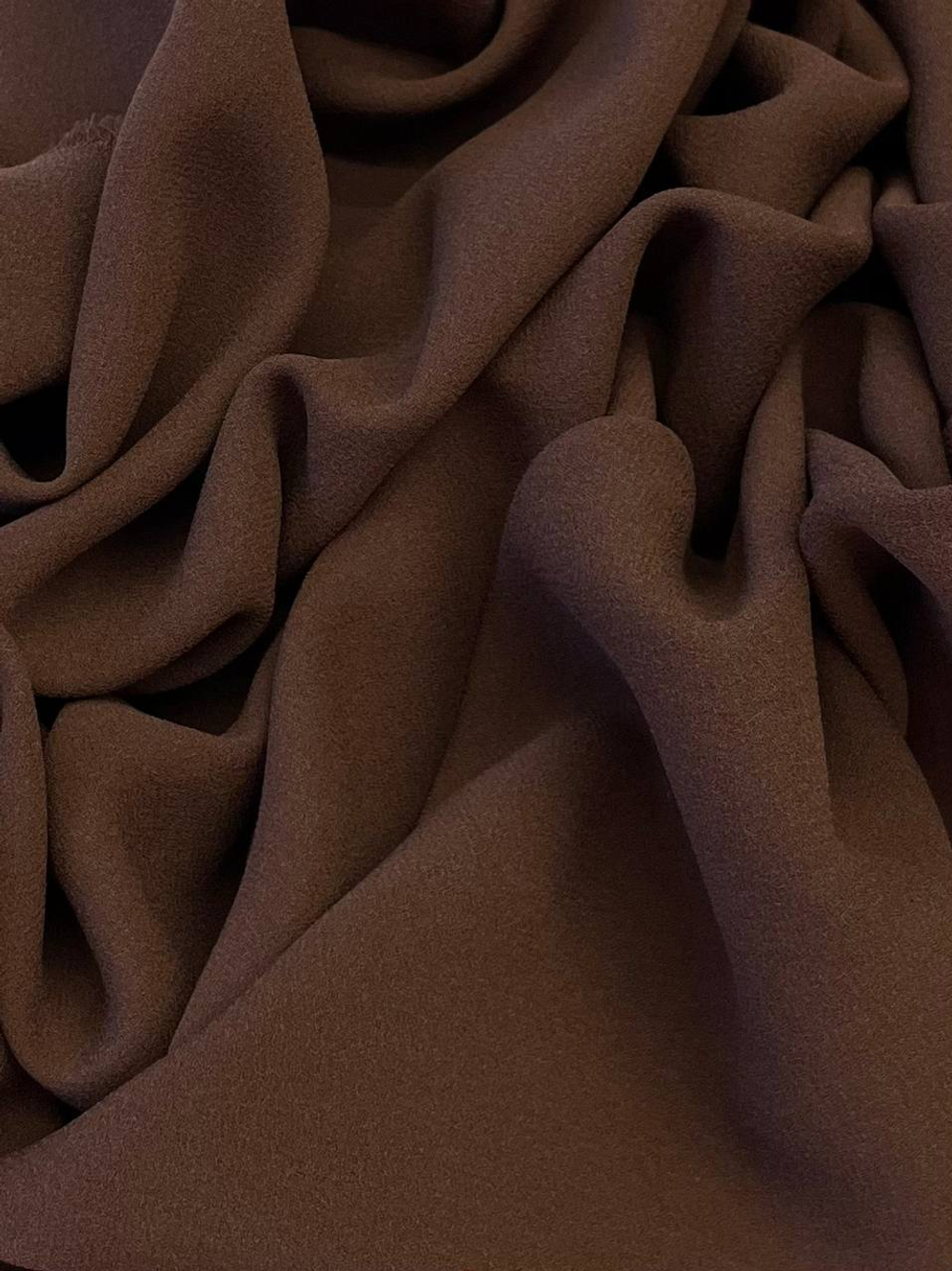 Шелк креп шоколадный