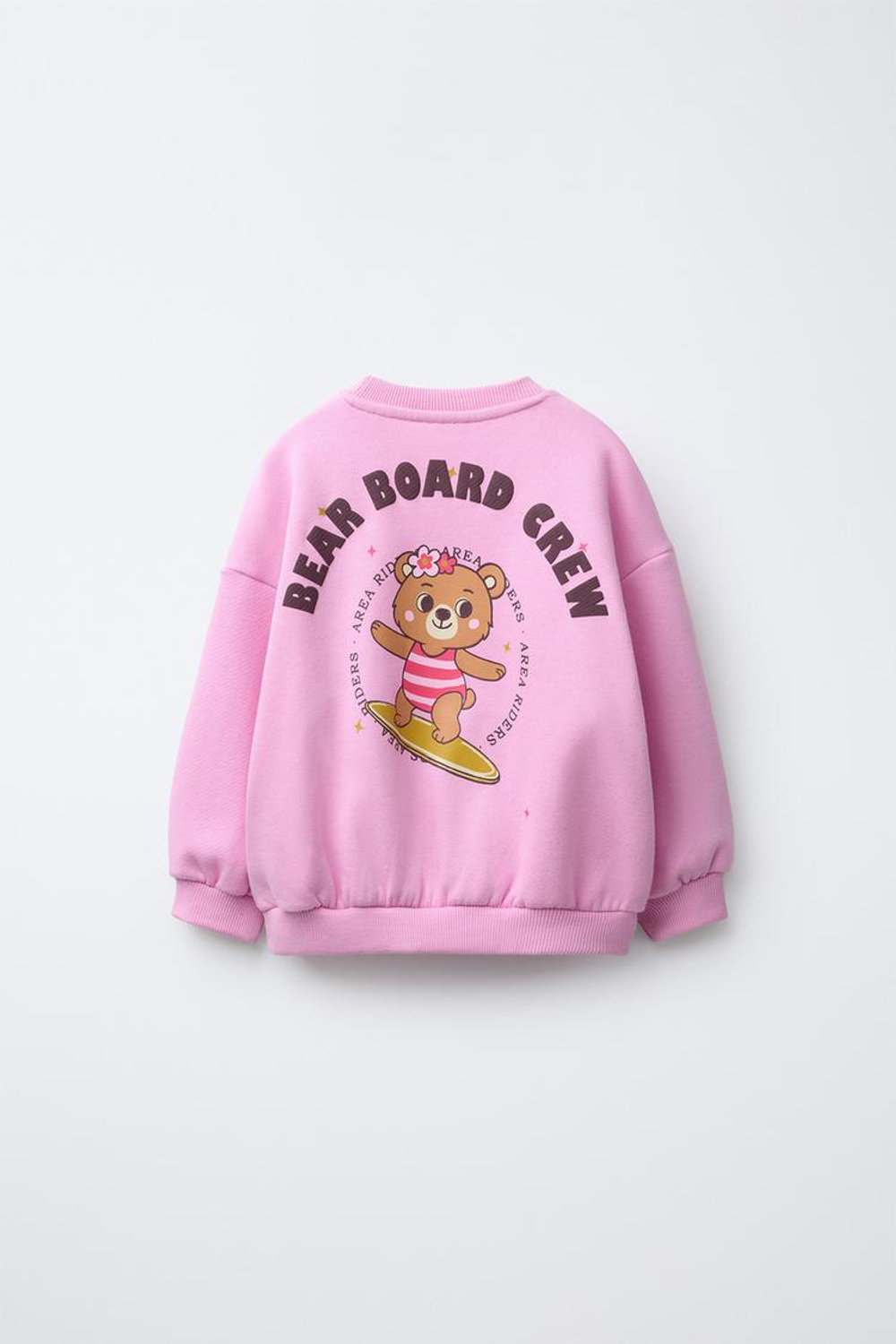 ZARA ТОЛСТОВКА С ПРИНТОМ, РОЗОВЫЙ