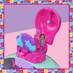Polly Pocket - Ледяной десерт Домик для игры + 2 куколки + 25 аксессуаров JFT91
