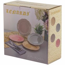 Lenardi 110472 Набор из 6 тарелок 21см БАВАРИЯ в под.уп.(х8)Керамика