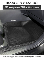 Передние автомобильные коврики ЭВА с бортами для Honda CR-V VI (22-н.в.)
