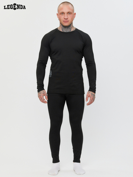 Комплект термобелье мужское с начесом LEGENDA Urban черный