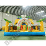 Коммерческий надувной батут "Слоник со скалодромом 2"