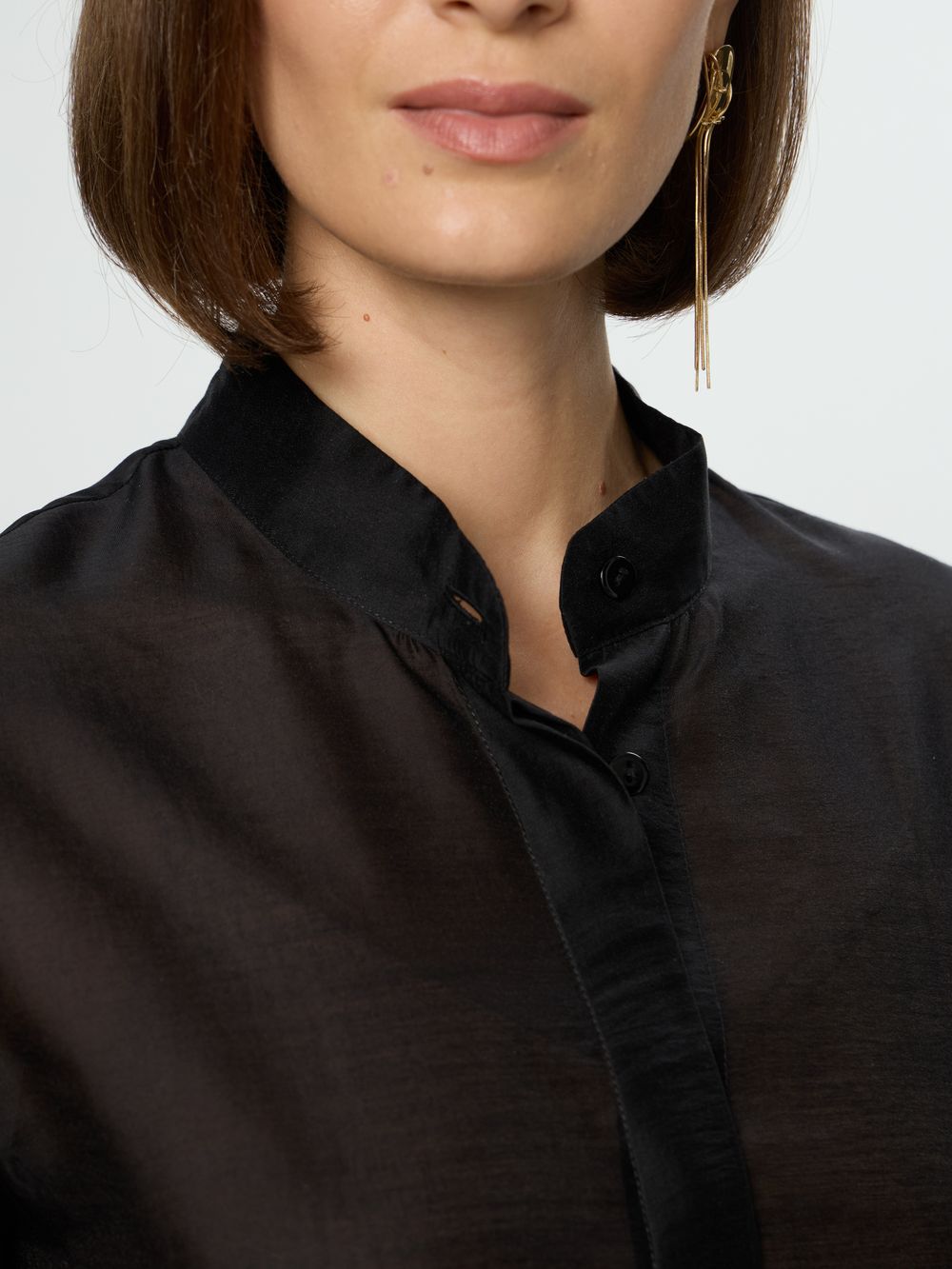 Платье Леон черный шифон