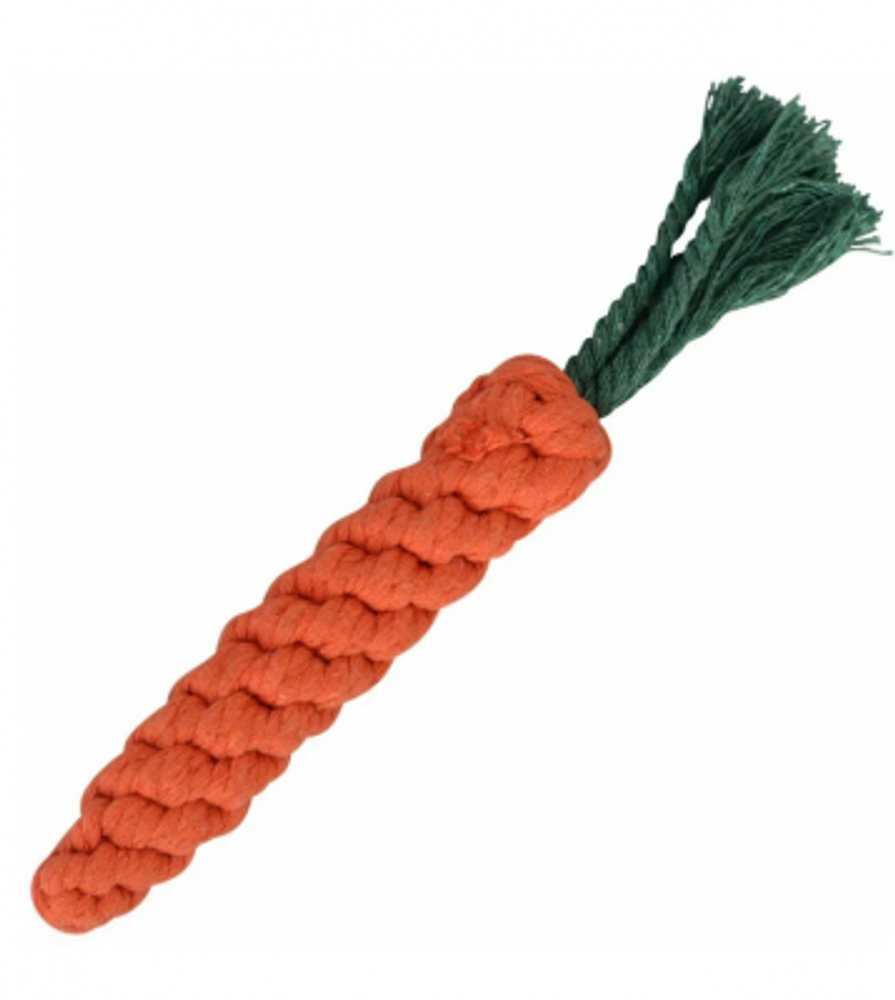 Игрушка для собак Морковка плетеная 22х3см (10922-0227)