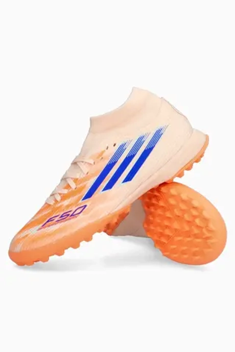 Сороконожки adidas F50 League Mid TF для женщин - оранжевый