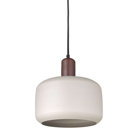 Светильник потолочный Juko, Ø30х32 см, вишневый/бежевый