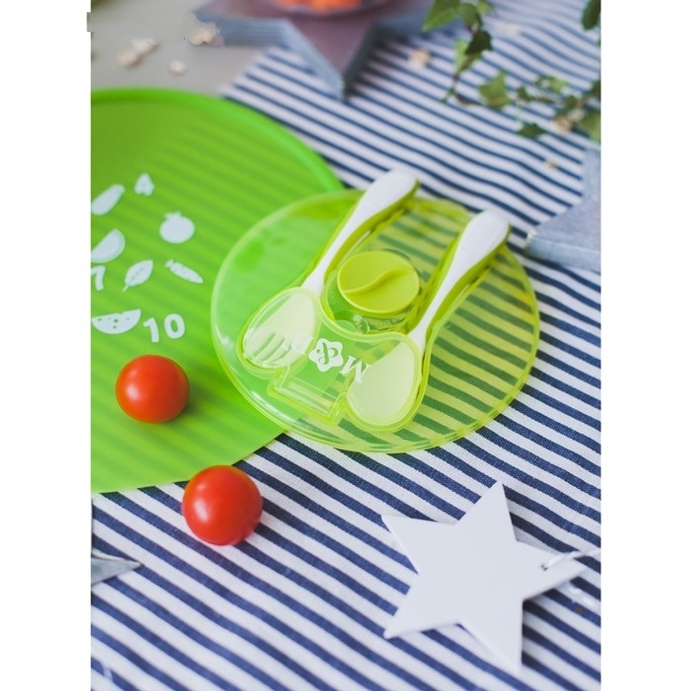 Набор детской посуды Basic, 4 предмета лайм 2352045