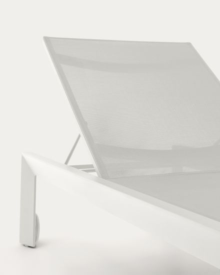 Canutells Алюминиевый шезлонг с белой отделкой Испания La Forma