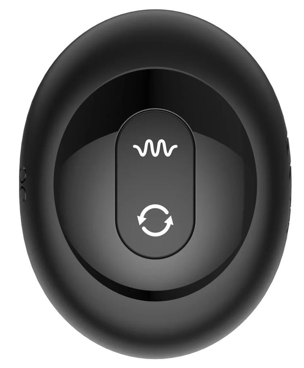 Черная анальная вибровтулка Nexus Tornado - 9,8 см. (Цвет: черный)