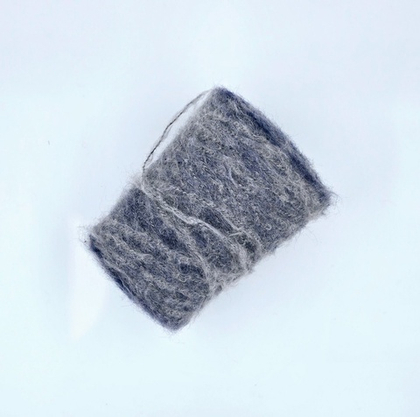 Вспушенная бэби сури альпака 80%, па 20%, 300 м в 100 г, грозовое небо