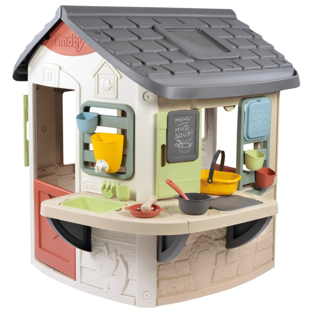 Игровой садовый домик Smoby 810505 с летней кухней и 16 аксессуарами 810505 — фото 2