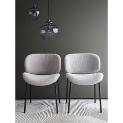 Стул Embrace, букле, светло-серый