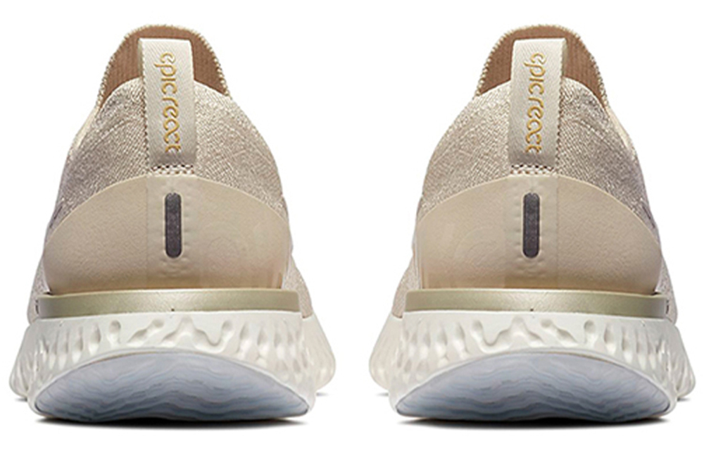 Кроссовки Nike Epic React Flyknit 1 Light Cream (Женская размерная сетка)