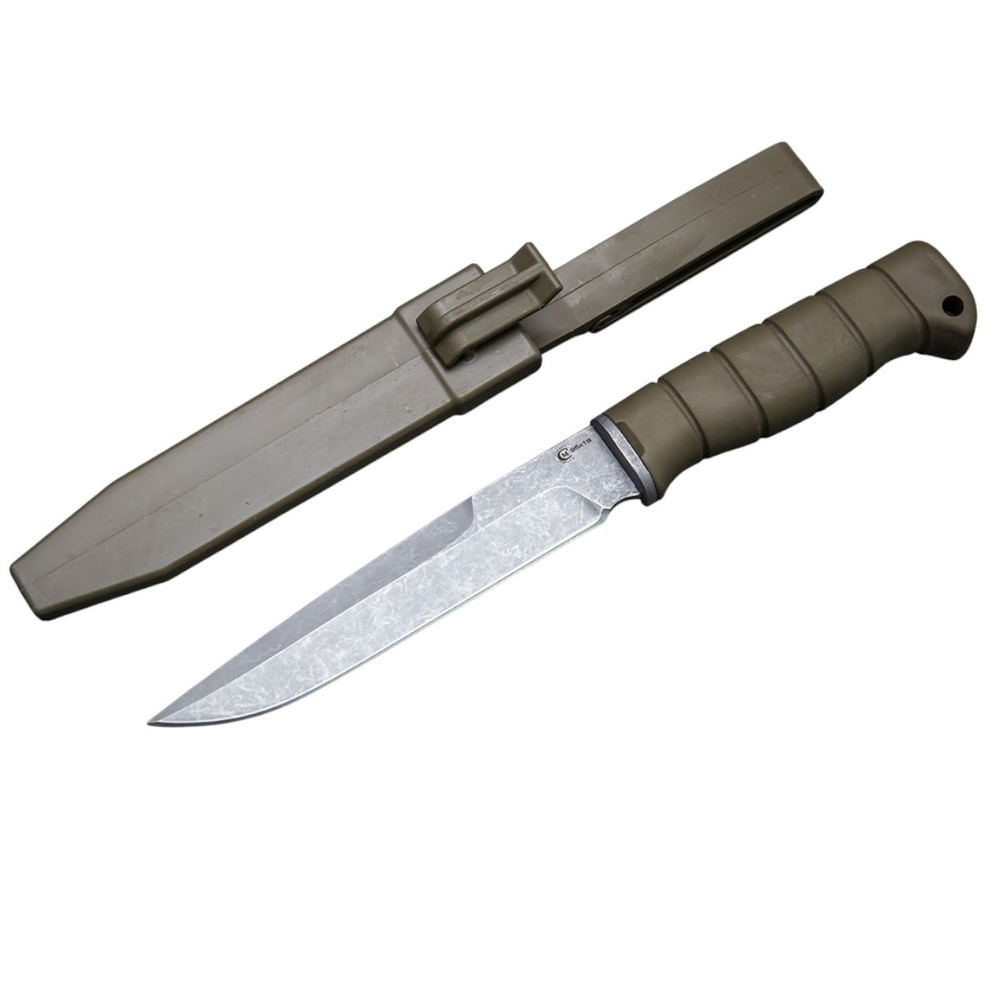 Нож кузница Семина Анчар, ст.95х18 рук. Elastron, чехол пластик