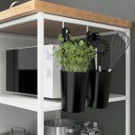 Угловой кухонный гарнитур - IKEA ENHET, 210.5х248.5х75 см, белый/имитация дуба, ЭНХЕТ ИКЕА