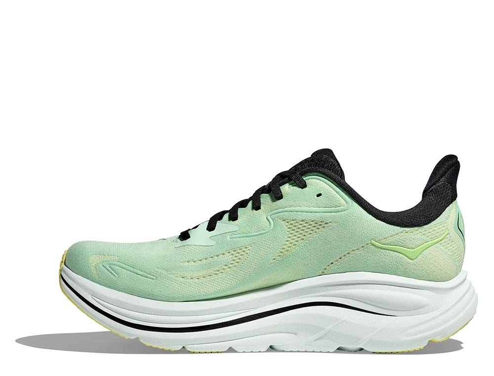 Кроссовки для бега мужские Hoka Clifton 10 Зеленo-Черные