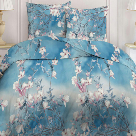 Комплект постельного белья "ВЛ. ГОЛУБКА", бязь, 100% хлопок, Россия.