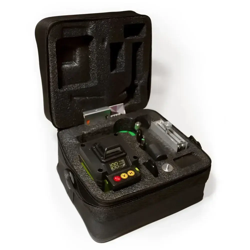 Лазерный уровень нивелир 4D, 16 линий, 2 аккумулятора.