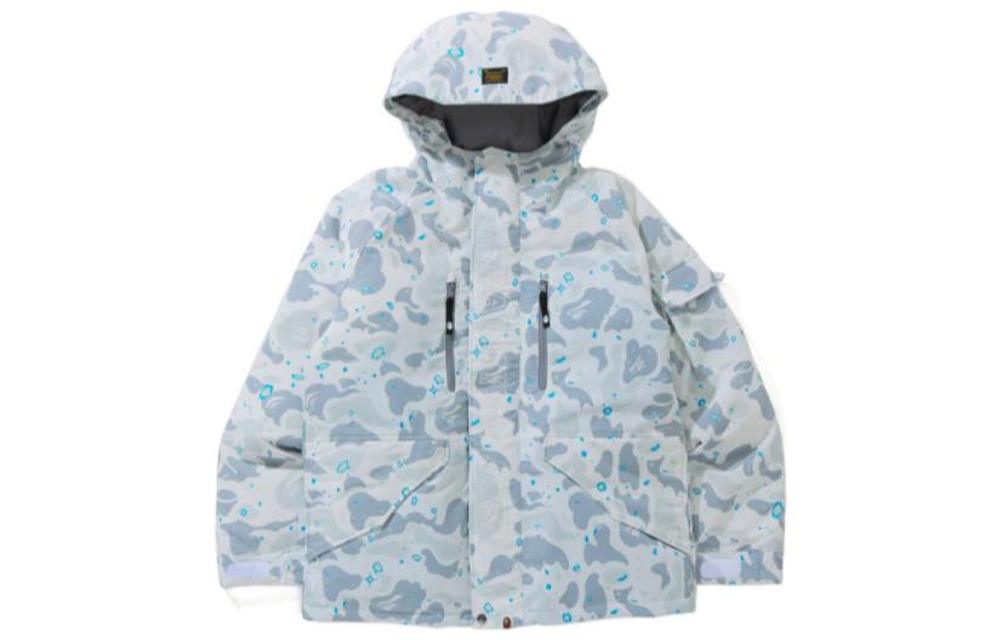 A Bathing Ape Space Camo Military Loose Fit Худи Down Куртка
