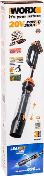 Воздуходувка аккумуляторная Worx WG543E бесщеточная