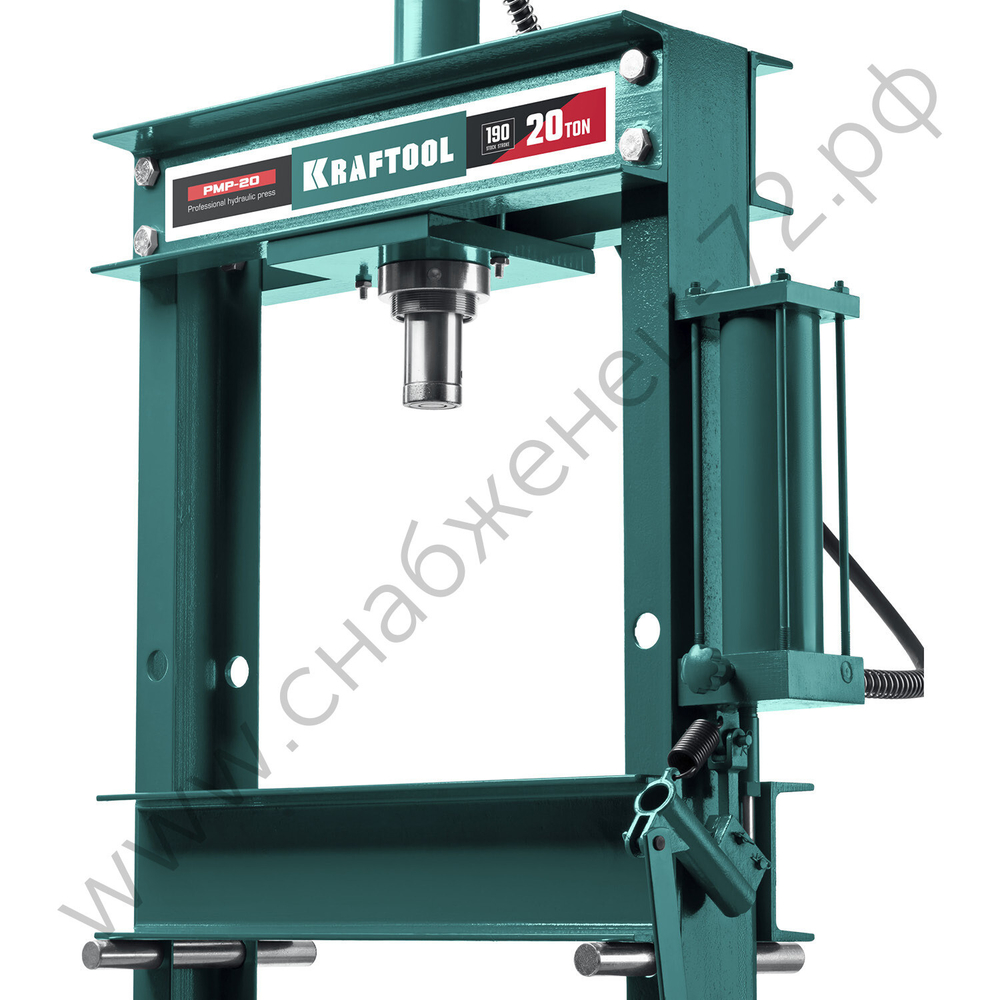 KRAFTOOL PMP-20, 20 т, гидравлический пресс с гидронасосом и манометром (43472-20)