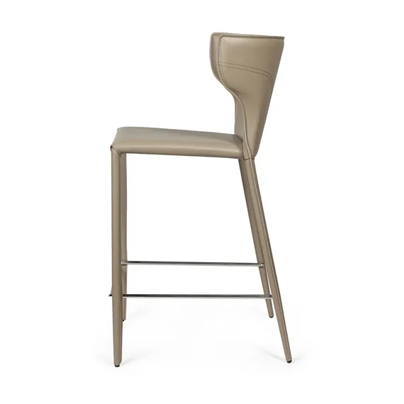 Стул полубарный Austin, кожа нуга