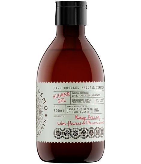 Фрезия сирень и драгоценное дерево, гель для душа, Eteria cosmo