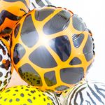 Шар (18"/46 см) Круг, Анималистика, Пятнистый окрас, Жираф