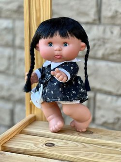 Пупс Nines 26см PEPOTE BLACK с закрывающими глазками (N0455A1)