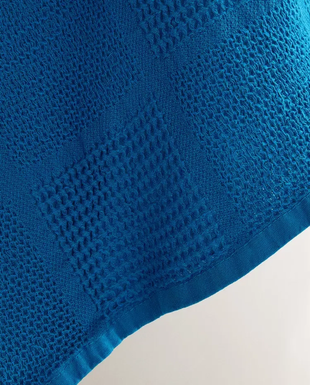 ZARA HOME ХЛОПКОВОЕ ПОЛОТЕНЦЕ, СИНИЙ