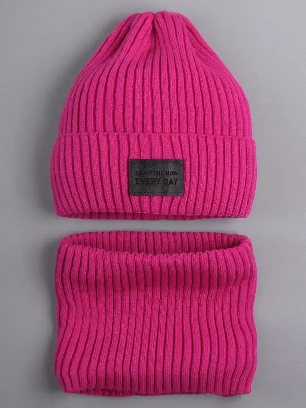 Шапка и снуд для девочки осенние