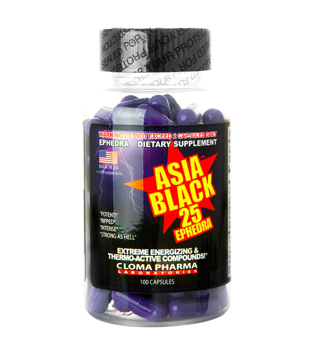 Жиросжигатель Cloma Pharma Asia Black 100 капсул
