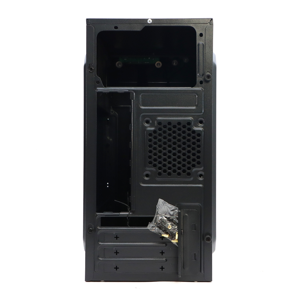 Корпус TESLA 1703BM, Без БП, mATX, чёрный, 2xUSB2 (TSL-1703-BM)