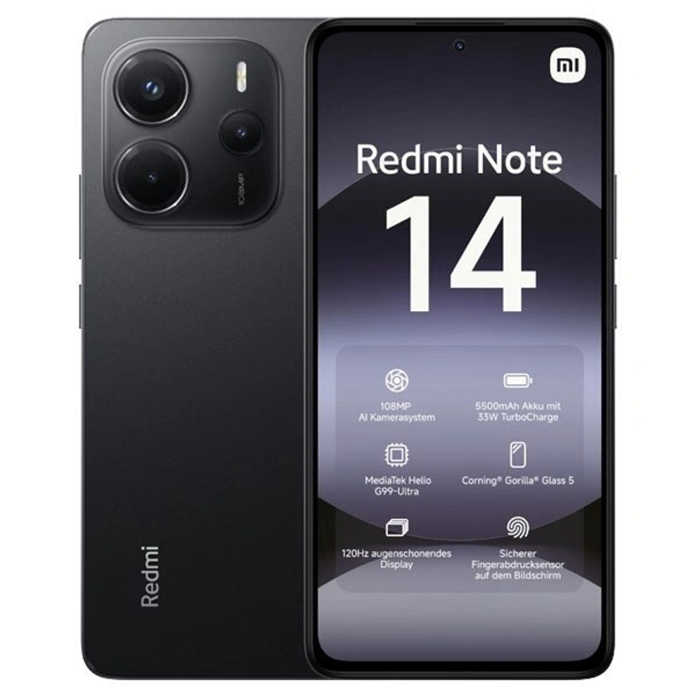 Смартфон Redmi Note 14 8/256Gb Midnight Black