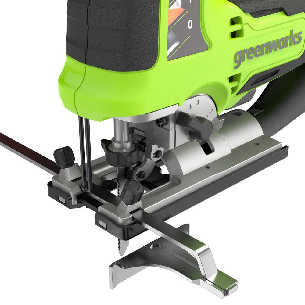 Лобзик акк. Greenworks GD24JS120, 24V, б/щет, 120 мм, 0-3500/мин, 4-ст.маятник, алю.подошва,LED,1х2Ач,ЗУ,кор (3601407CUA)